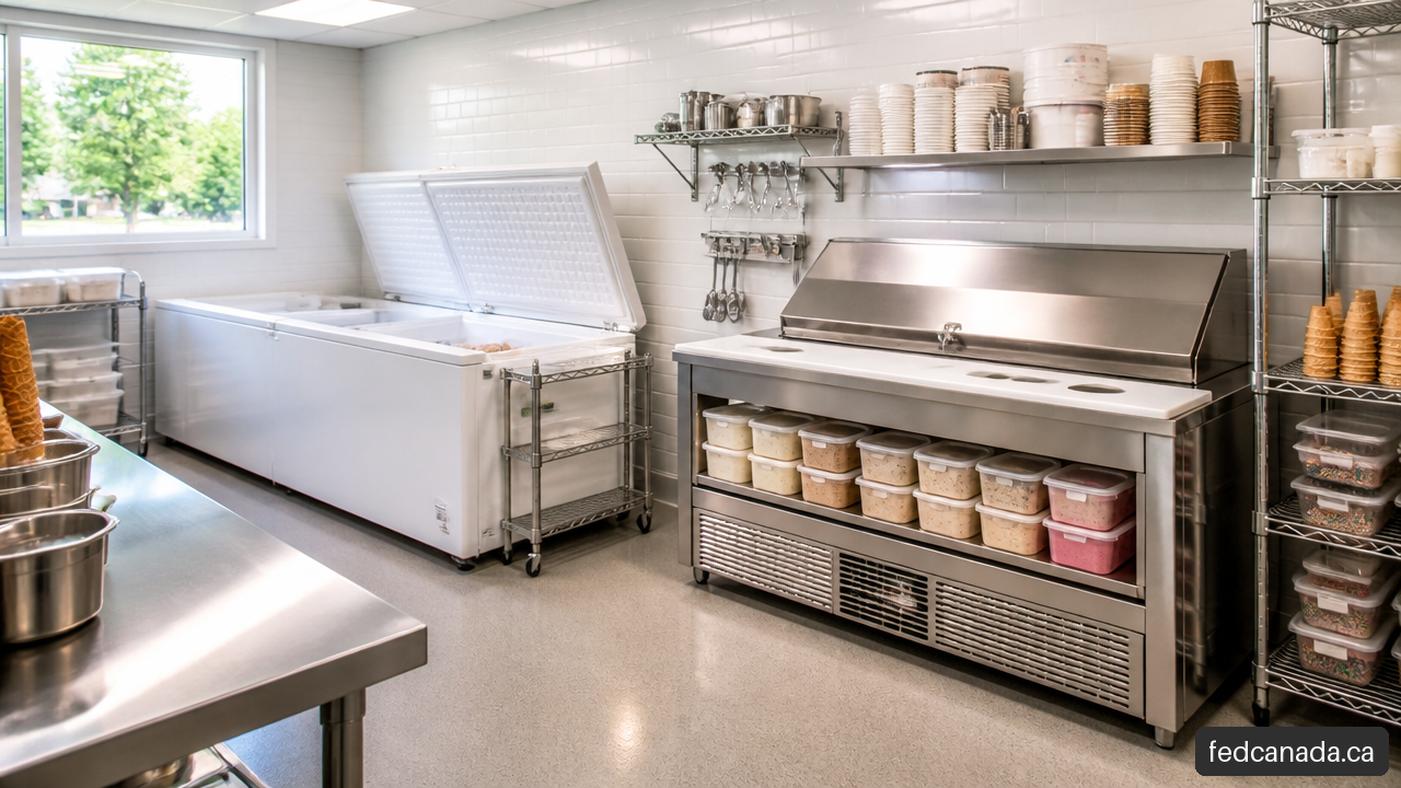 Commercial Refrigeration Equipment for Ice Cream Storage Typically Uses